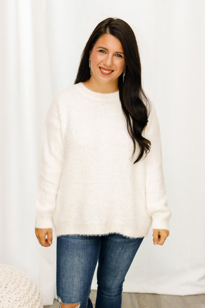 Winter Snow Tie Back Sweater