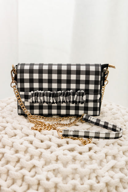 Checkered Crossbody (black/white)