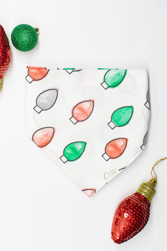 Light Bulbs Christmas Bandana